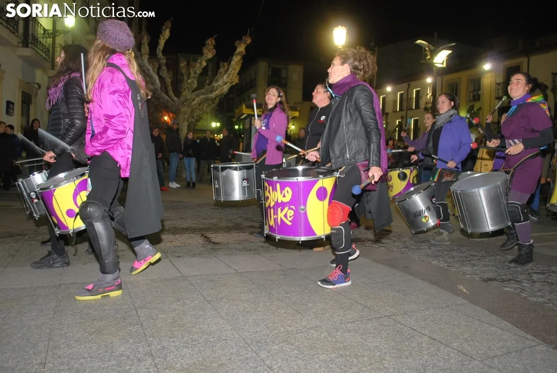 Una imagen de la manifestación de este jueves, 8-M. /SN