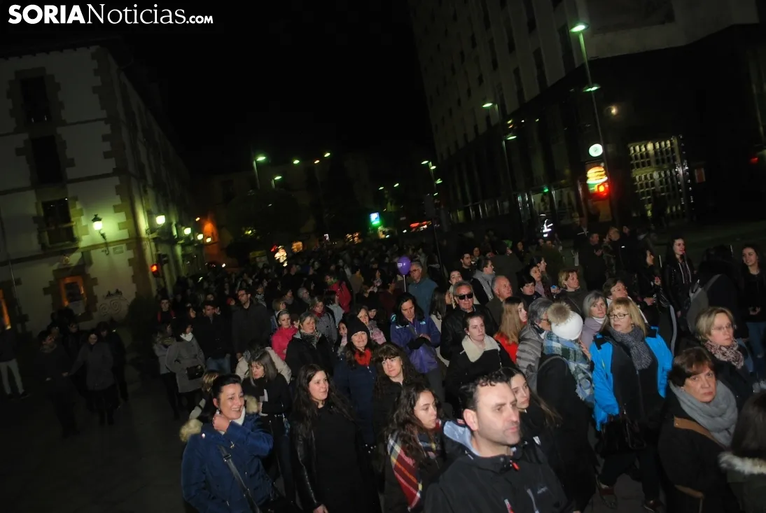 Una imagen de la manifestación de este jueves, 8-M. /SN