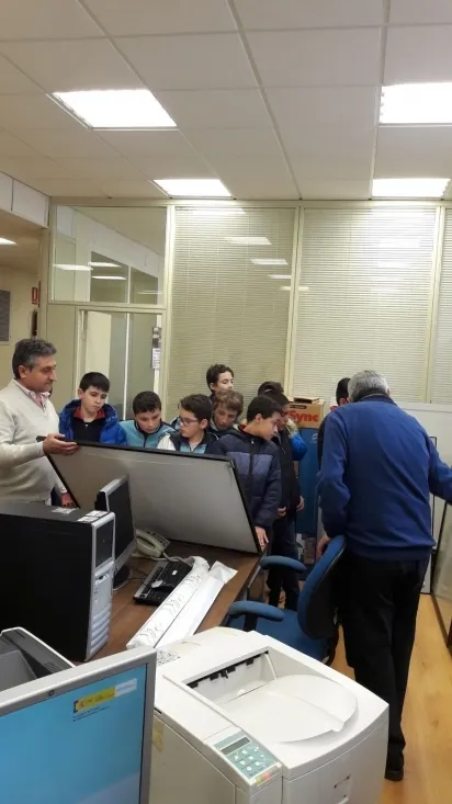Una imagen de la visita. 