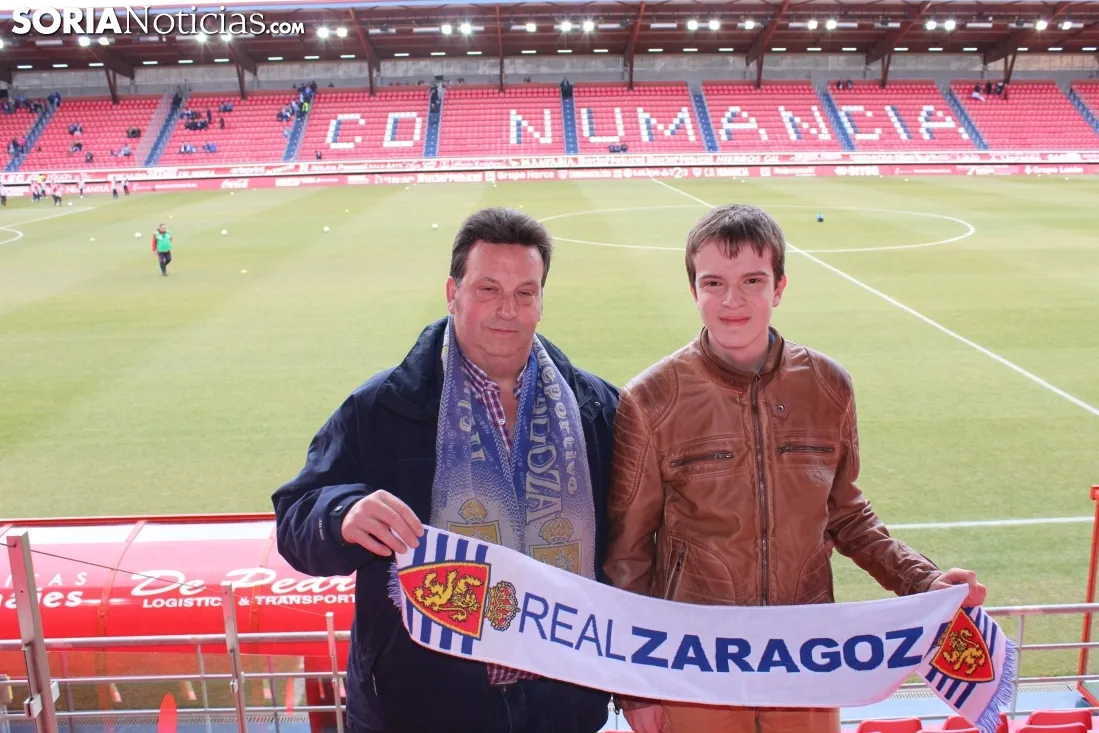 La afición del Real Zaragoza, en Soria. Bernat Díez 