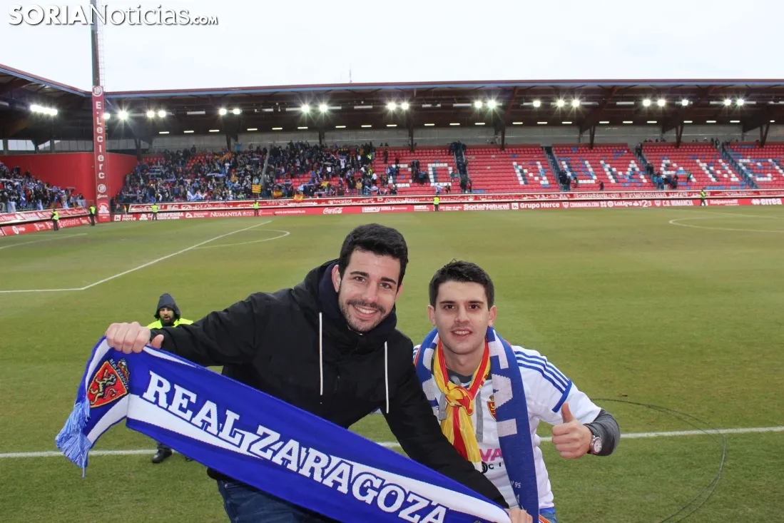 Afición zaragocista en Soria. Soria Notcias. 