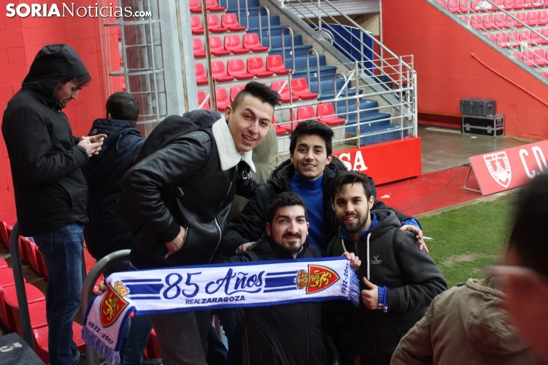 Afición zaragocista en Soria. Soria Noticias. 