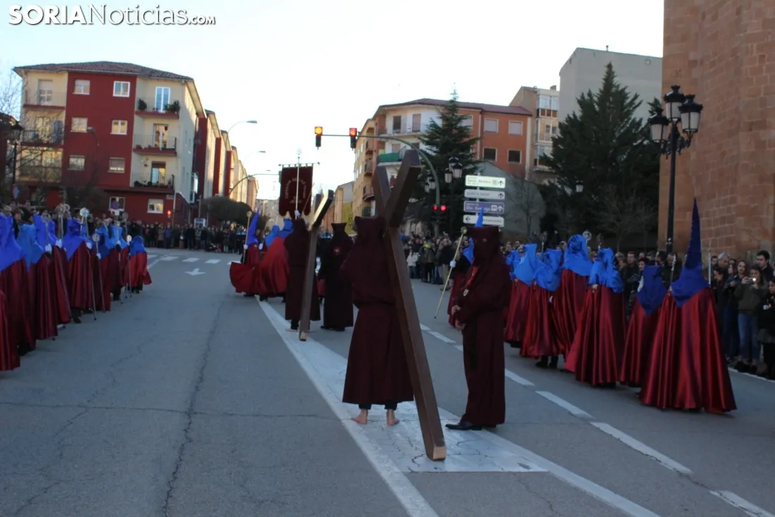 Procesión de la Cofradía de las Caídas de Jesús. Soria Noticias. 