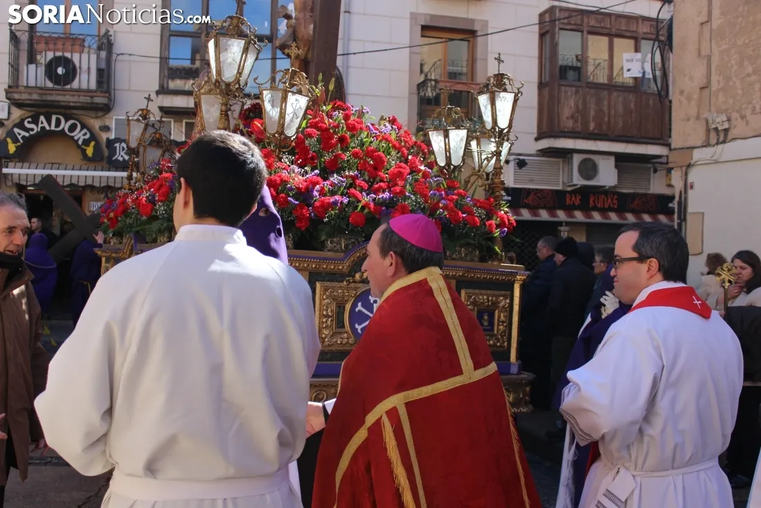 Procesión de la Cofradía de las Siete Palabras de Jesús en la Cruz. Soria Noticias. 