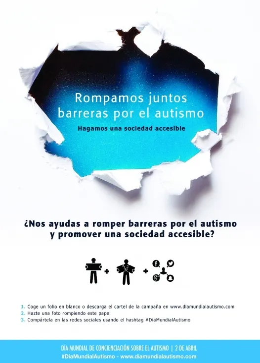 Cartel del Día Mundial del Autismo.
