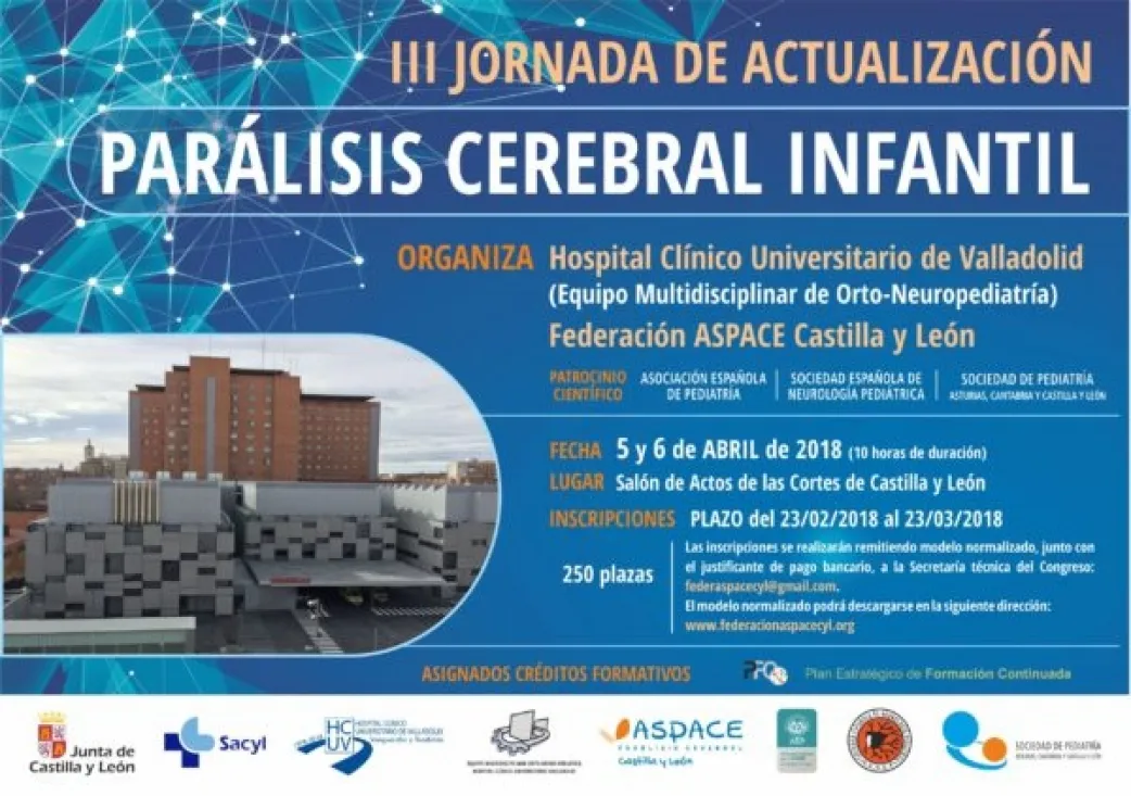 Cartel del congreso sobre la parálisis infantil