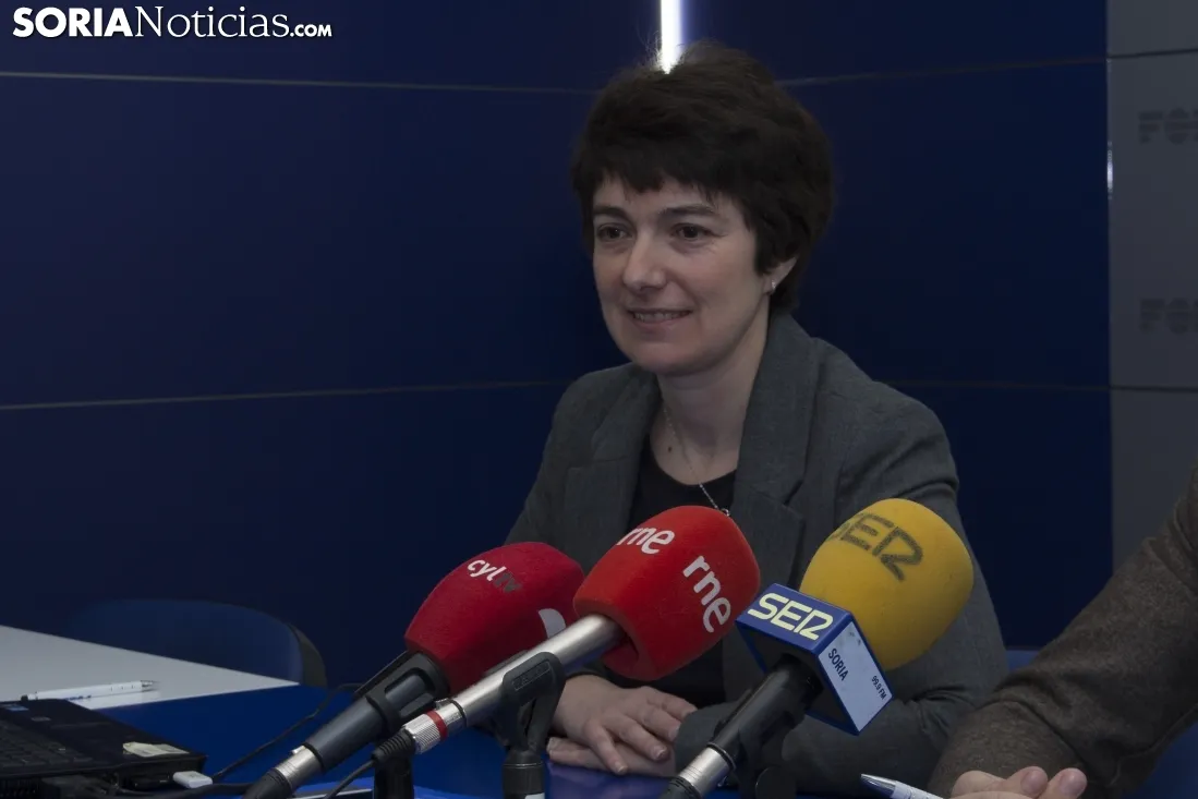 Mercedes Ciria y Jesús Mateo durante la rueda de prensa. /Freddy Páez