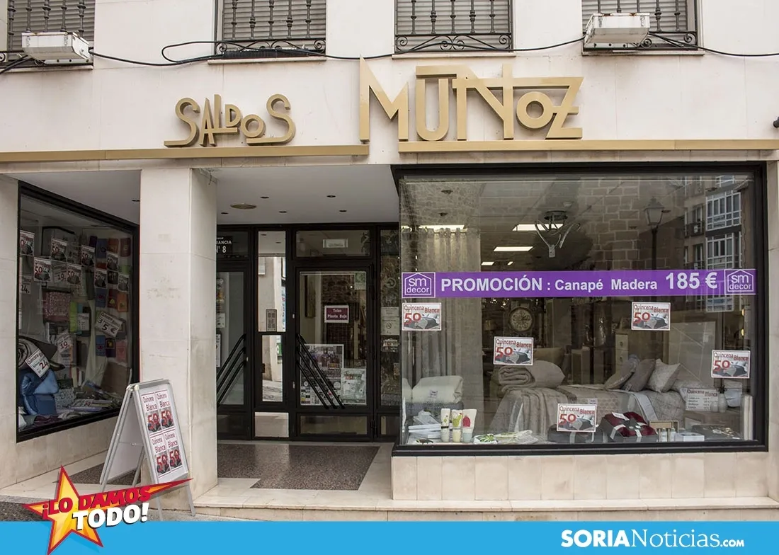 Saldos Muñoz en Soria Noticias.