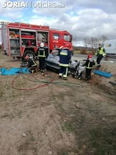 Lugar del accidente mortal. Soria Noticias. 