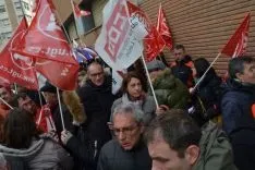 Una imagen de la concentración este jueves. /SN
