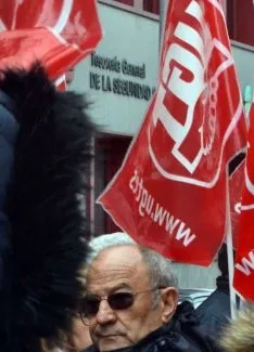 Una imagen de la concentración este jueves. /SN