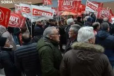 Una imagen de la concentración este jueves. /SN