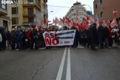 Una imagen de la concentración este jueves. /SN