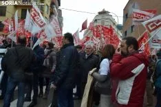 Una imagen de la concentración este jueves. /SN