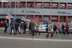 Una imagen de la concentración este jueves. /SN