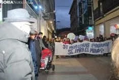 Una imagen de la manifestación de este jueves, 8-M. /SN