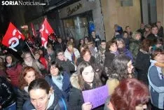Una imagen de la manifestación de este jueves, 8-M. /SN