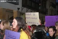 Una imagen de la manifestación de este jueves, 8-M. /SN