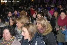 Una imagen de la manifestación de este jueves, 8-M. /SN