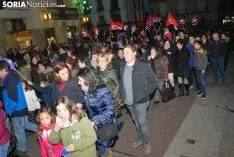 Una imagen de la manifestación de este jueves, 8-M. /SN