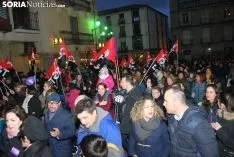 Una imagen de la manifestación de este jueves, 8-M. /SN