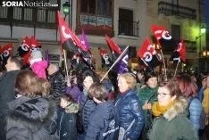 Una imagen de la manifestación de este jueves, 8-M. /SN