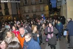 Una imagen de la manifestación de este jueves, 8-M. /SN