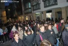 Una imagen de la manifestación de este jueves, 8-M. /SN