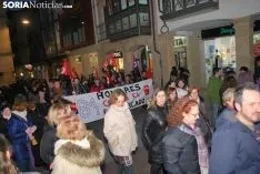Una imagen de la manifestación de este jueves, 8-M. /SN