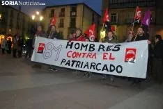 Una imagen de la manifestación de este jueves, 8-M. /SN