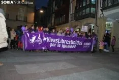 Una imagen de la manifestación de este jueves, 8-M. /SN