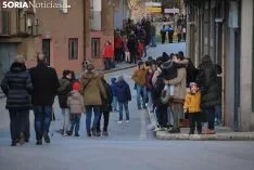 Una imagen del Vía Crucis de este Lunes Santo. /SN