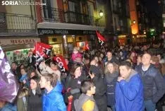 Una imagen de la manifestación de este jueves, 8-M. /SN