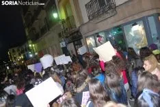 Una imagen de la manifestación de este jueves, 8-M. /SN