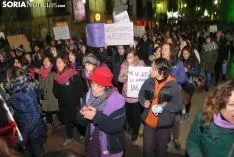 Una imagen de la manifestación de este jueves, 8-M. /SN