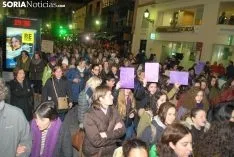 Una imagen de la manifestación de este jueves, 8-M. /SN