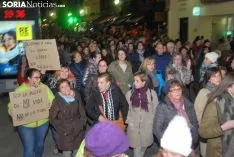 Una imagen de la manifestación de este jueves, 8-M. /SN
