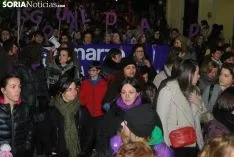 Una imagen de la manifestación de este jueves, 8-M. /SN