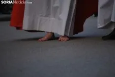 Una imagen del Vía Crucis de este Lunes Santo. /SN