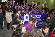 Una imagen de la manifestación de este jueves, 8-M. /SN