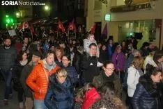 Una imagen de la manifestación de este jueves, 8-M. /SN