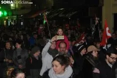 Una imagen de la manifestación de este jueves, 8-M. /SN