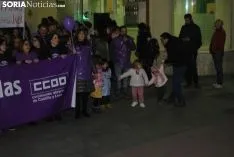 Una imagen de la manifestación de este jueves, 8-M. /SN