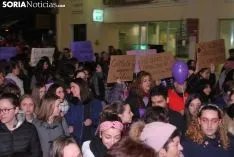 Una imagen de la manifestación de este jueves, 8-M. /SN