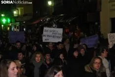Una imagen de la manifestación de este jueves, 8-M. /SN