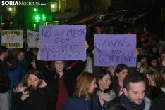Una imagen de la manifestación de este jueves, 8-M. /SN
