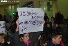 Una imagen de la manifestación de este jueves, 8-M. /SN