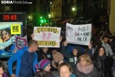 Una imagen de la manifestación de este jueves, 8-M. /SN
