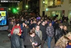 Una imagen de la manifestación de este jueves, 8-M. /SN