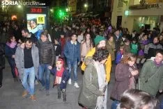 Una imagen de la manifestación de este jueves, 8-M. /SN